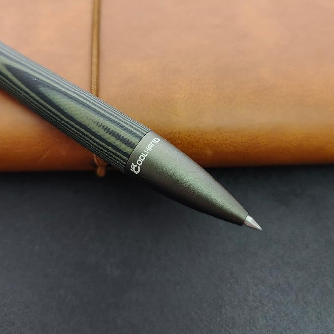5.7'' G10 EDC Bolt Action Pen Touch Screen Stylus Model 5375-N | Refillable ballpoint ink G10 body with pocket clip ergonomic grip comes with a free refill