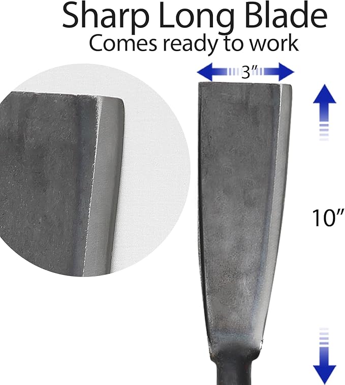 Machete for Cutting Trees Heavy Duty Steel Knifer for Yard Work Garden Camping Survival Sickle Clearing Brush Kukri Machete with Handle