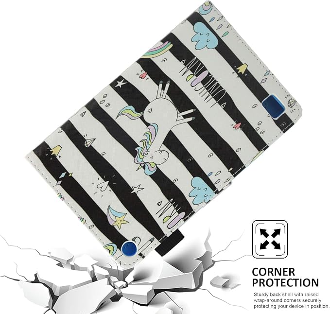 Case for Kindle Fire 7 TabletDteck Full Protective Flip Adjustable Stand Auto Wake/Sleep Smart Cover with Pencil Holder for Kindle Fire 7 Tablet 9th/7th/5th Generation 2019/2017/2015 ReleaseKing Dog