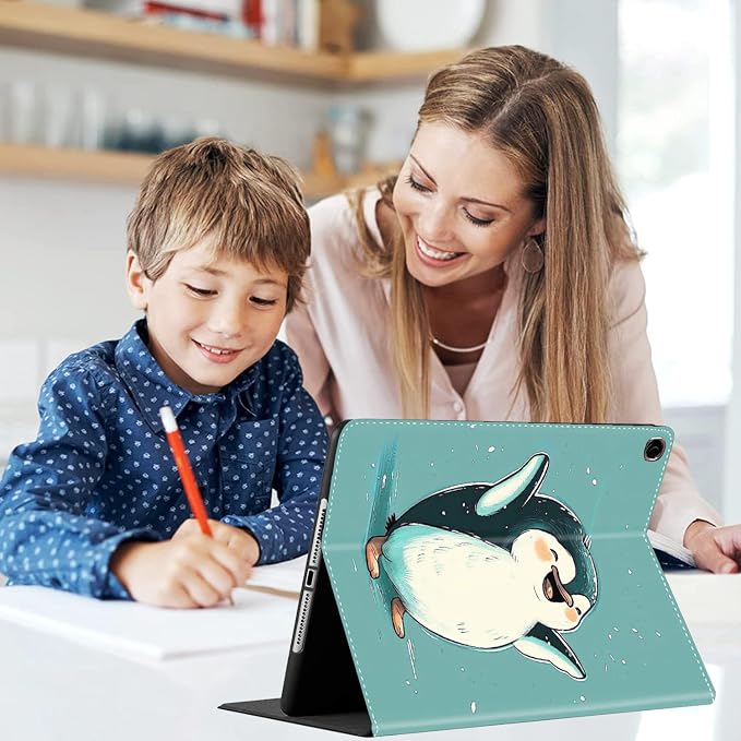 Case for iPad (A16) 11th Generation 11 Inch (2025) for iPad 10th Generation 10.9 Inch (2022) Slim Folding Stand Cover with Auto Wake/Sleep Corgi Dog Eating Ramen 2
