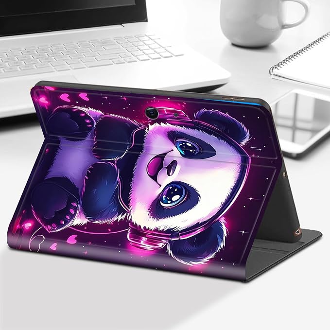 Case for Microsoft Surface Go 4/3/2/1 (2023/2021/2020/2018)-Slim PU Leather Lightweight Adjustable Stand Smart CoverAmerican Flag