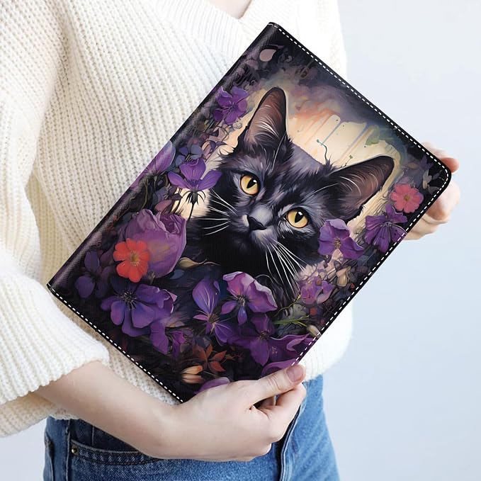Case for iPad (A16) 11th Generation 11 Inch 2025 / iPad 10th Generation 10.9 Inch 2022 Ultra-Thin Multi-Angle Protective Cover with Auto Sleep/Wake A Dark Horse