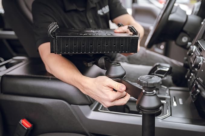 RAM MOUNTS No-Drill Laptop Mount for '15-26 Ford F-150, '17-26 F-250-F-550 + More Compatible with 10" to 16" Wide Laptops RAM-VB-195-SW1