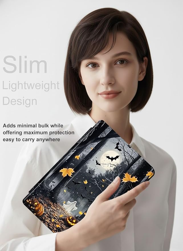 for iPad 11th Generation (A16 2025) 11 / iPad 10th Gen 10.9 2022 Case 360° Rotating PU Leather Stand Cover with Auto Sleep/Wake Shockproof TPU Backl Raccoon Perched