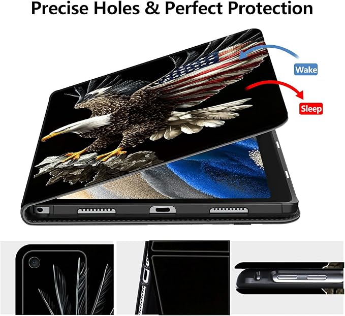 DIGTIALLL Case for Amazon Kindle Fire 7 Inch Tablet (9th/7th/5th Generation 2019/2017/2015 Release) PU Leather Smart Protective Cover with Auto Sleep/WakeBeach Palm Trees