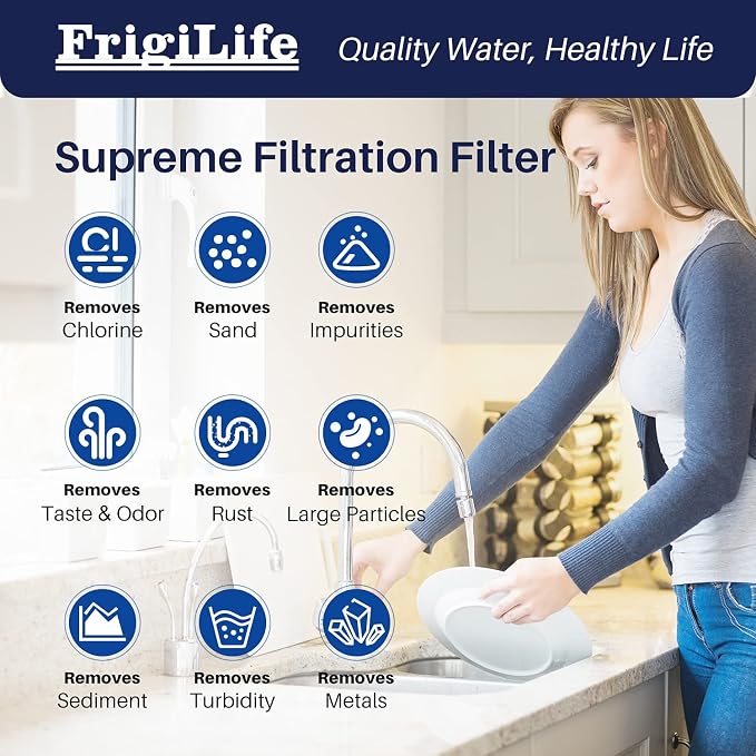 1 Micron 10" x 2.5" Whole House CTO Carbon Sedimen Water Filter Compatible
