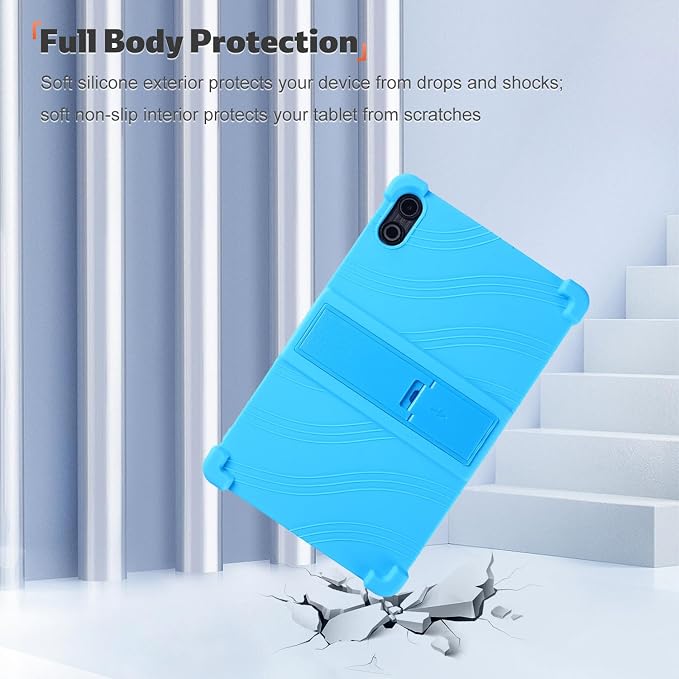 Case Cover for Urao C12 10.36 inch KONXISA Tablet Case with Premium Silicone Material Folding Stand Fuction Anti-Scratch Shockproof and Full Protection Tablet SleeveProtective Covers SkyBlue