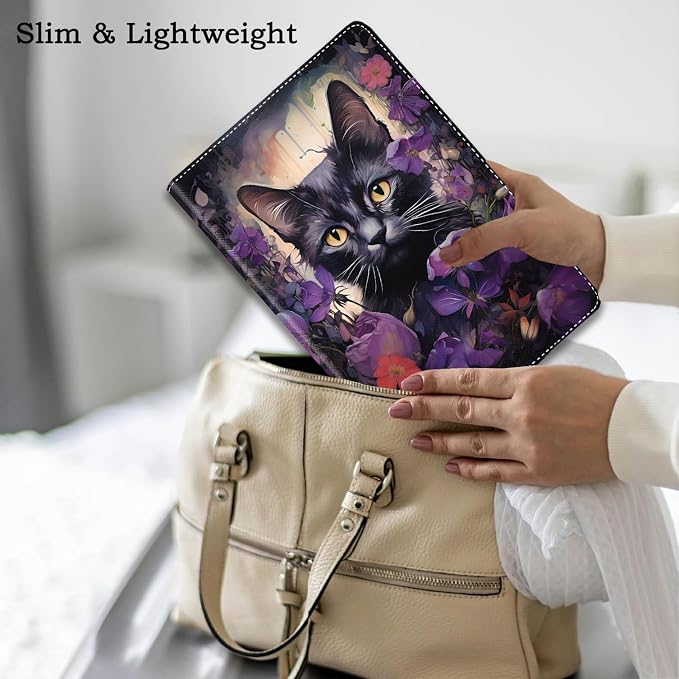 Case for iPad (A16) 11th Generation 11 Inch 2025 / iPad 10th Generation 10.9 Inch 2022 Ultra-Thin Multi-Angle Protective Cover with Auto Sleep/Wake A Dark Horse