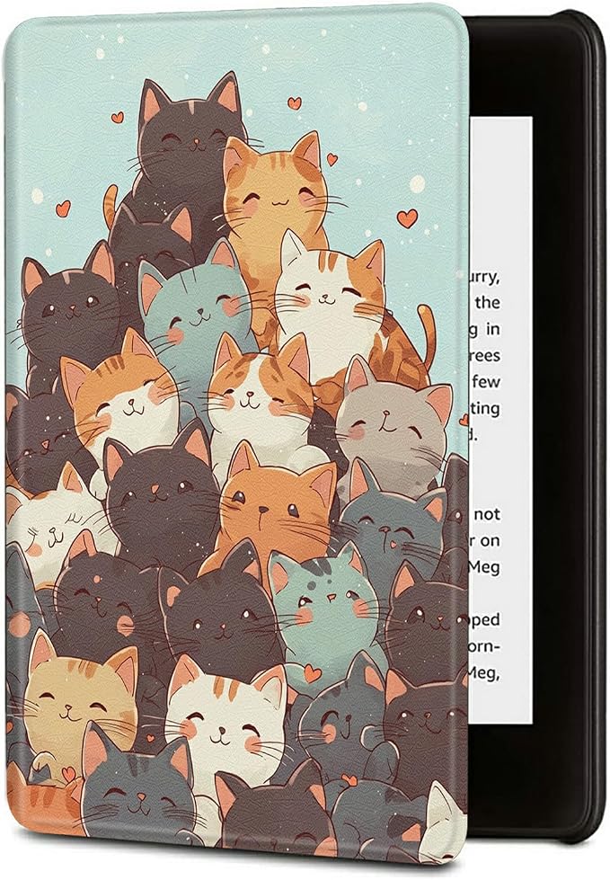 Case for Kindle Scribe 10.2 Inch (2022 Released) PU Leather Cover with Auto Sleep Wake for 10.2 Kindle Scribe Alpaca with Glasses