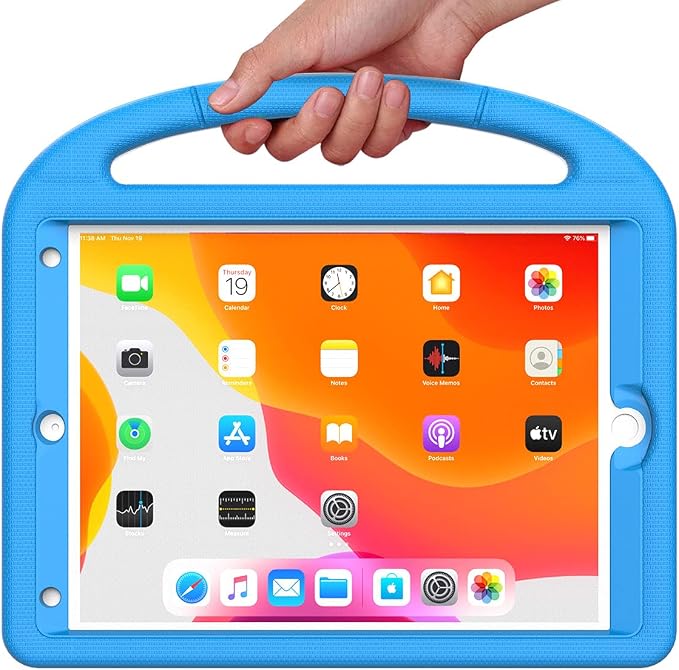 Kids Case for iPad 10.2 &amp 10.5 iPad 9th/8th/7th Generation 10.2 2021 2020 2019 Case with Screen Protector iPad Air 3rd Gen/Pro 10.5 inch Protective Cover with Handle Stand Black