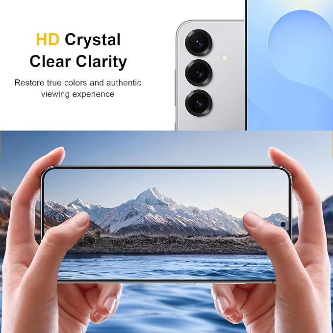 [2+2 Pack] 4 Way 360 ° Matte Privacy Screen Protector for Samsung Galaxy S24 with Camera Lens Protector Fingerprint Sensor Compatible Anti-Glare Full Adhesive Flexible Film (Not Glass)