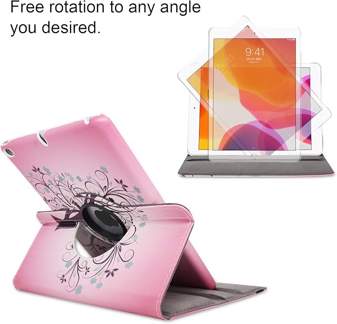 for iPad mini 1/2/3 Case Cover 7.9” – 360° Rotating Stand with Auto Sleep/Wake