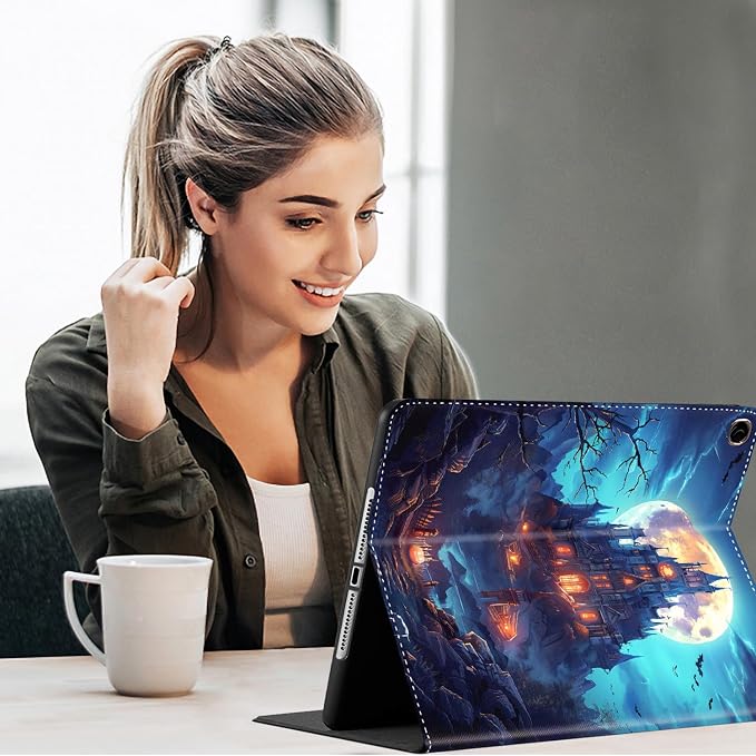Case for New iPad (A16) 11th Generation 11 Inch 2025for iPad 10th Generation 2022 10.9 Inch Multi-Angle Stand Smart Cover Shockproof with Auto Wake/Sleep ，Starry Sky