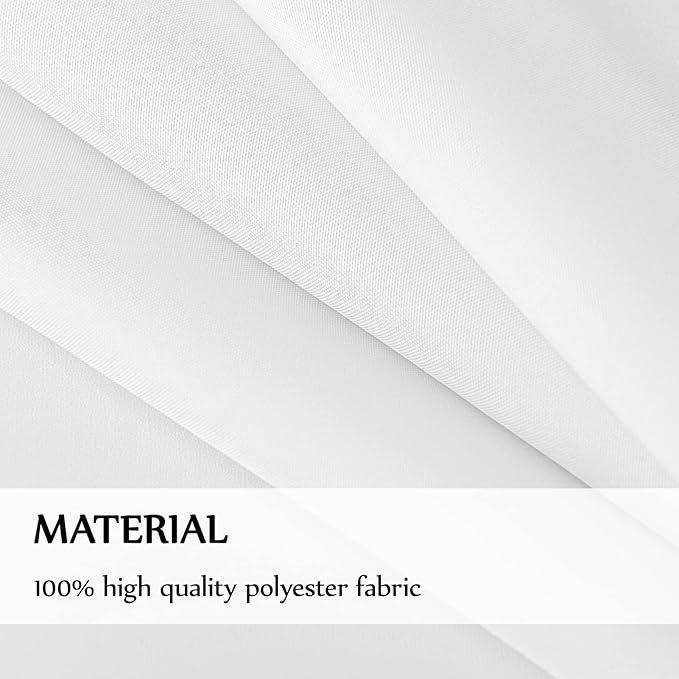 Rectangular Tablecloth 90x156 Inch 6 Pack White Table Cloths for 8ft Stain Resistant Decorative Washable Polyester Rectangle Tablecloths for Dining Table Banquets Buffet Parties and Wedding