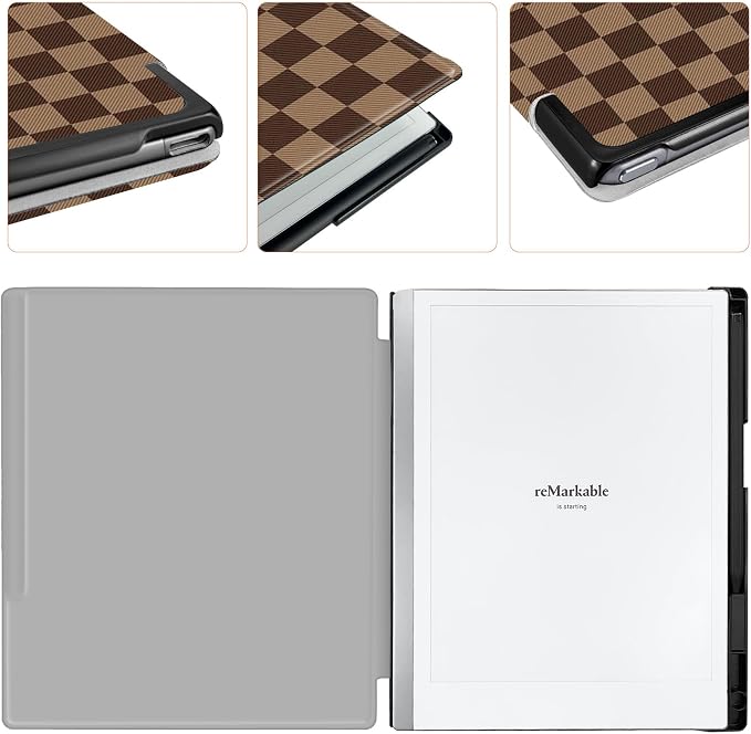 Case for Remarkable 2 Paper Tablet 10.3 2020 ReleasedLightweight and Hard Back Shell Protective Book Folio Cover with Built-in Pen HolderComes with Remarkable 2 Pen Tips.