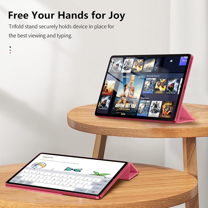 TiMOVO Magnetic Case for Samsung Galaxy Tab S10 Lite 10.9'' 2025 Melon Red | Fit for SM-X400/X406 Strong Magnetically Attached Smart Lightweight Stand Cover Support Auto Wake/Sleep