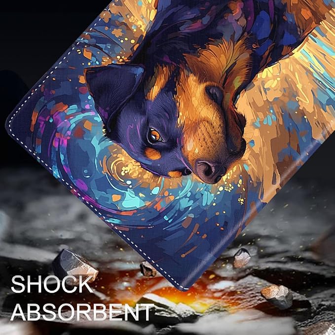 Case for iPad (A16) 11th Generation 11 Inch (2025) for iPad 10th Generation 10.9 Inch (2022) Slim Folding Stand Cover with Auto Wake/Sleep Corgi Dog Eating Ramen 2