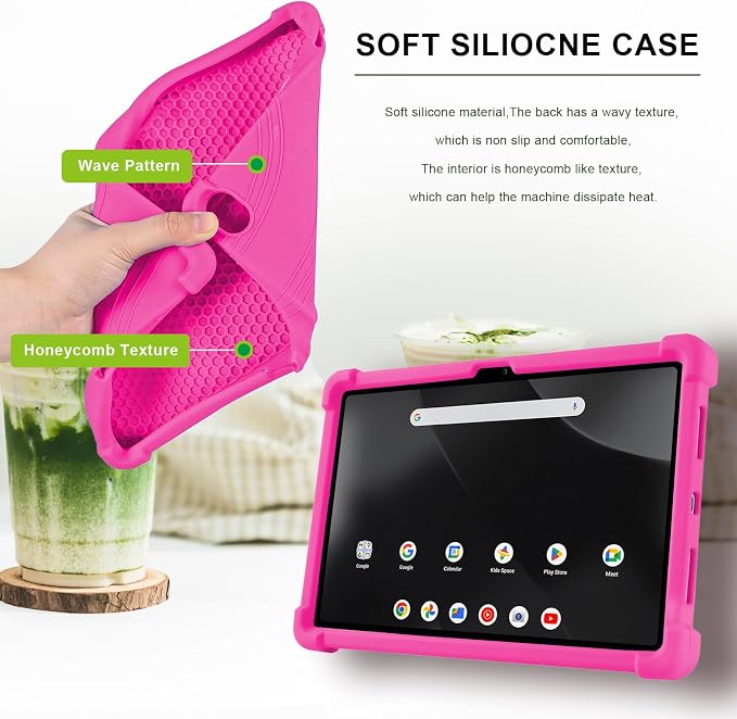 ATOOZ for Onn. 12.1 inch Tablet Pro Case 2024 (Model:100146663)Silicone Case for Onn 12.1 Tablet Pro with Stand (Black)