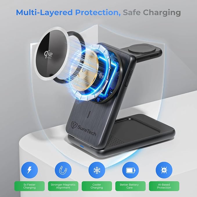 Travel Bundle (Wireless Charger Wall Charger and Travel Case)