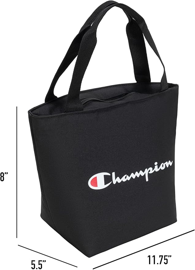 Champion Fresh Tote Lunch Kit, Black, OS
