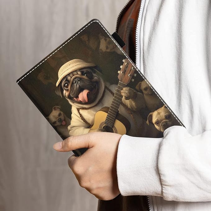 Case for Amazon Kindle Fire HD 10 Tablet 10.1 (9th/7th Generation 2019/2017 Release) - PU Leather Folio Case with Smart Auto Wake/Sleep African American Girl