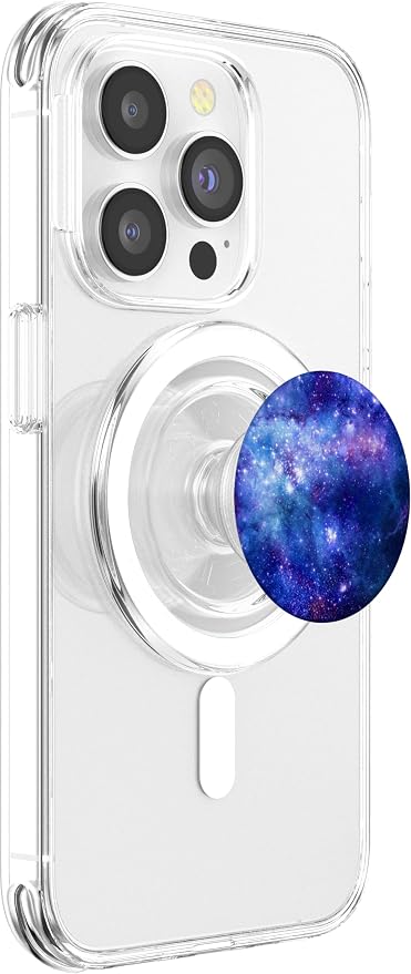 Space Pop Socket Galaxy Nebula Blue White Purple PopSockets Adhesive PopGrip