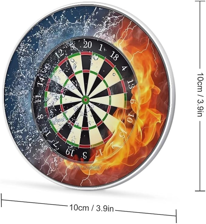 Dart Board Wireless Charger Portable Fast Charging Pad Lightweight Wireless Charging Pad 10W Slim Charging Station for Phone Charger Mat for Travel Home Office Desk
