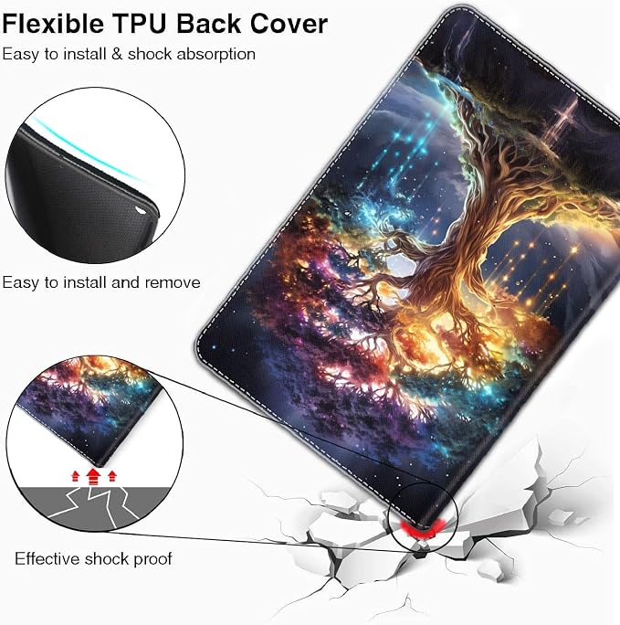 Case for iPad 10.2/10.5，iPad 9th/8th/7th Gen，for iPad 10.2 inch 2021/2020/2019/iPad Air 3rd Gen/Pro 10.5 - Slim Fit Standing Cover with Auto Sleep/Wake，Enchanted Forest 2
