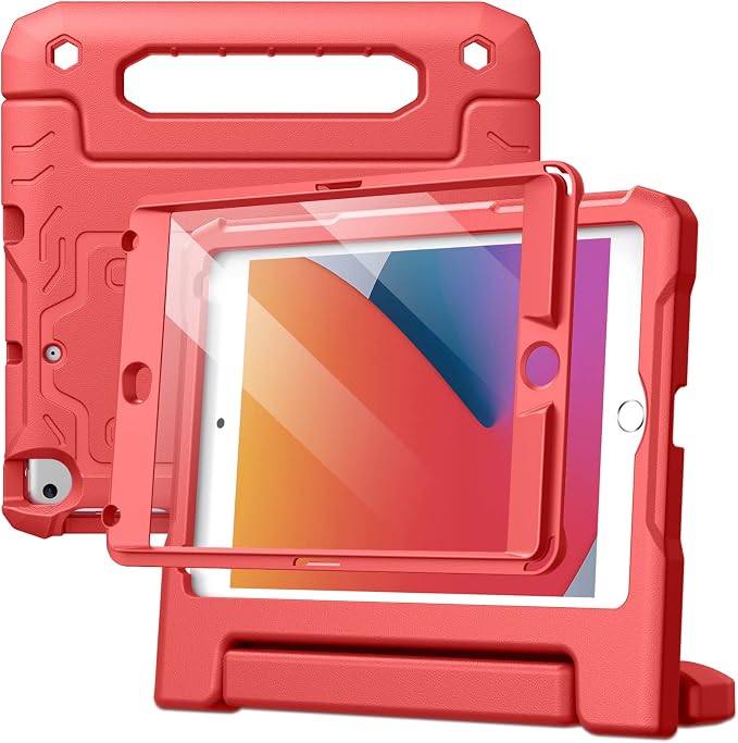 JETech Kids Case for iPad mini 5/4/3/2/1 Black | For iPad mini 7.9 (2019/2015/2014/2013/2012) Built-in Screen Protector 360 Handle Stand Shockproof Kid-Friendly
