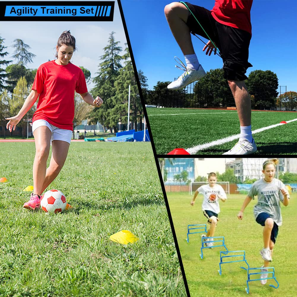 HOTOOLME Speed Agility Training Set for Football Soccer Basketball