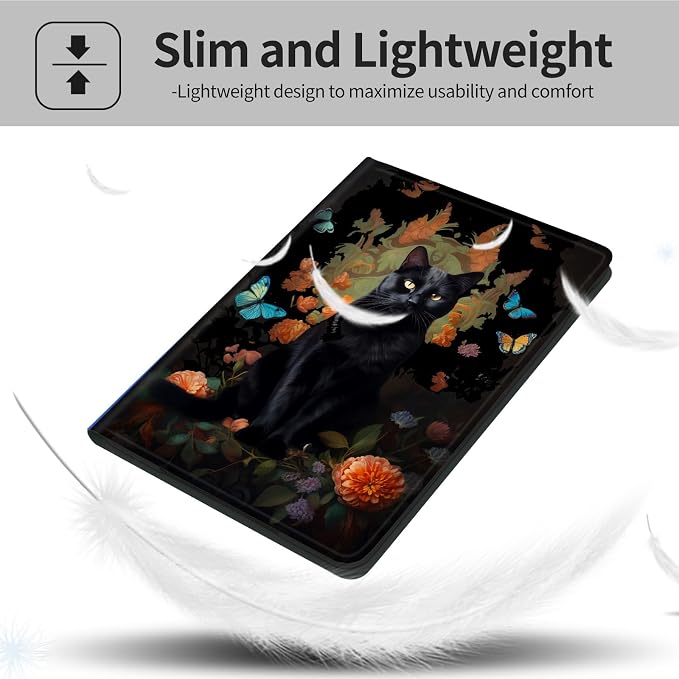Case for iPad (A16) 11th Generation 11 Inch (2025)iPad 10th Generation 10.9 Inch (2022)PU Leather Slim Standing Smart Coverwith Auto Sleep/WakeBall on Fire