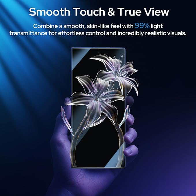 MOBDIK Screen Protector for Galaxy Z Fold 7 Front &amp Inner Flexible Film | 2 Pack TPU Film AlignGuard Pro Easy Alignment Auto-Repair Bubble Free Ultra HD High Sensitivity
