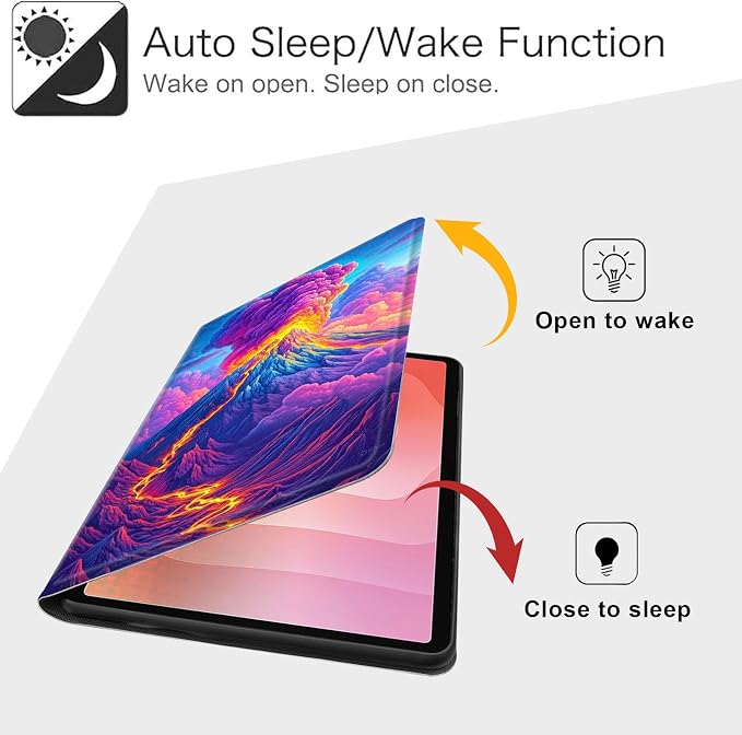 Case for Samsung Galaxy Tab A9 8.7-Inch 2023 Slim PU Leather Stand Cover with Auto Wake/Sleep Multi-Angle Viewing &amp Shockproof Adorable Bear