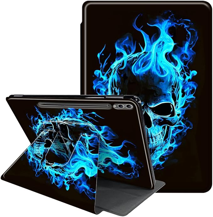 Case for Samsung Galaxy Tab A9 8.7-Inch 2023360 Degree Rotating Multi-Angle Viewing Protective Cover with Auto Sleep/Wake-Blue Butterfly