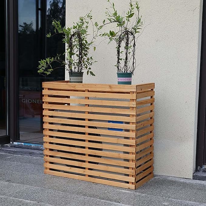 Wood Air Conditioner Fence Screen