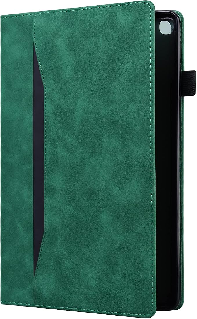 Fire HD 8 Case Slim Folding Stand Auto Wake/Sleep Wallet Case with Cards/Cash Holder for Amazon Fire HD 8(8th/7th/6th Gen 2018/2017/2016 Release)-Black