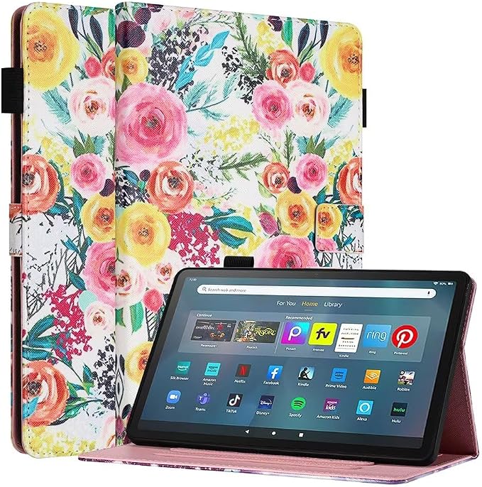 Fancity for Amazon Kindle Fire Max 11 Case 13th Generation 11 2023 Release | Soft PU &amp TPU Leather Protective Stand Cover Case for Fire Max 11 with Smart Auto Wake/Sleep Pencil Holder Beach