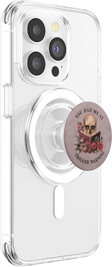 You Had Me At Trigger Warning Dark Romance Smutt Book Reader PopSockets PopWallet for MagSafe