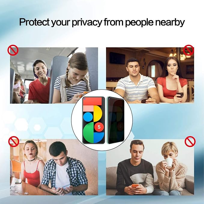 3 Pack Privacy Screen Protector for Google Pixel 4 9H Hardness [Anti-Scratch] Full Coverage Anti-Spy Tempered Glass Film for Google Pixel 4 [Don’t Support Fingerprint Unlock] | 9H Hardness Anti-Spy T