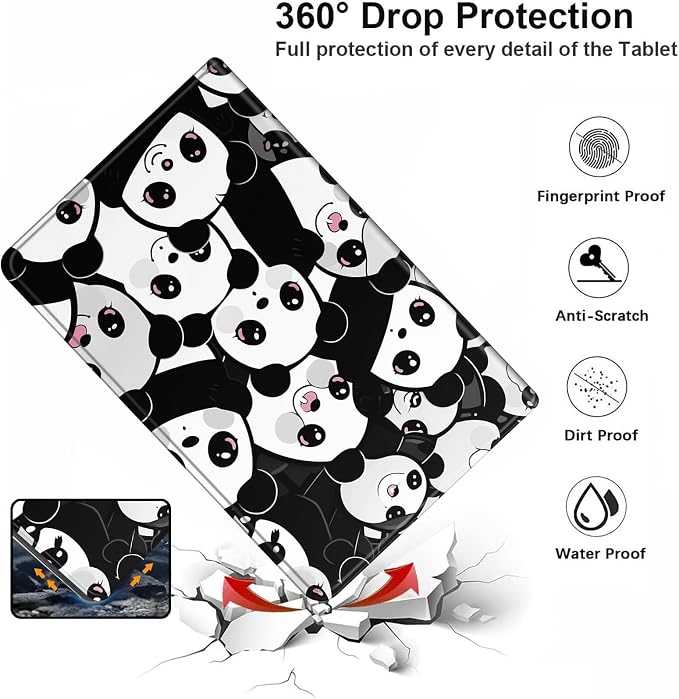 Case for iPad (A16) 11th Generation 11 Inch (2025)iPad 10th Generation 10.9 Inch (2022)PU Leather Slim Standing Smart Coverwith Auto Sleep/WakeBall on Fire