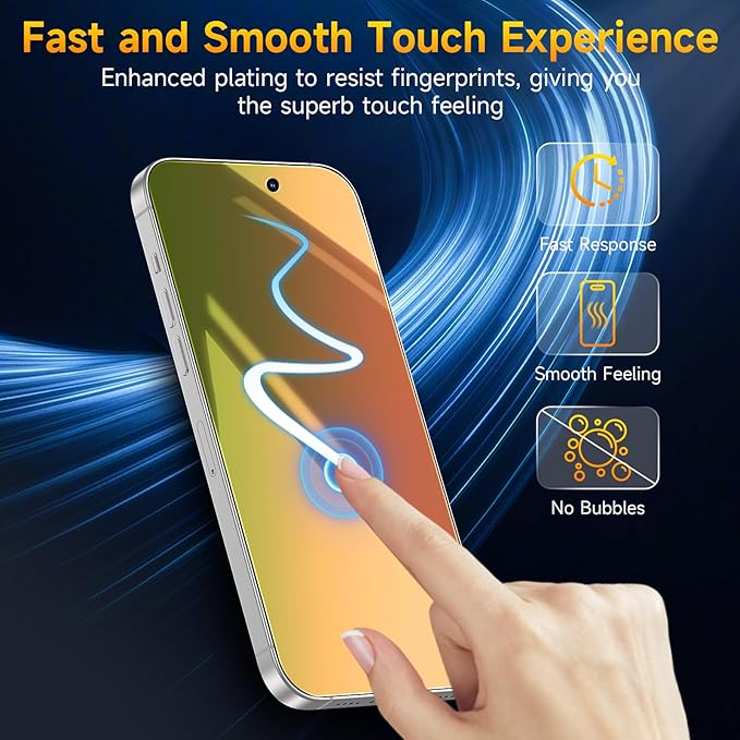 (2 Pack Compatible with iPhone 14 Pro Max Privacy Screen Protector Mirror 25 Degree Anti Spy Anti-Blue Light Red to Green Gradient with Easy Installation Kit No Air Bubbles
