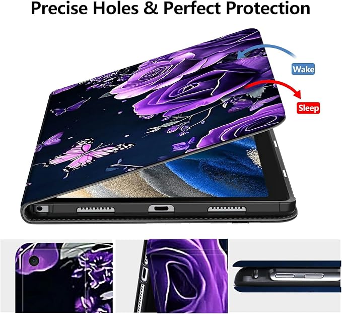 Case for Amazon Fire 7 Tablet 2019/2017 Release 9th/7th Generation PU Leather Smart Protective Cover with Auto Sleep/Wake for Fire 7 2019Dog Wearing Witch Hat Pumpkin