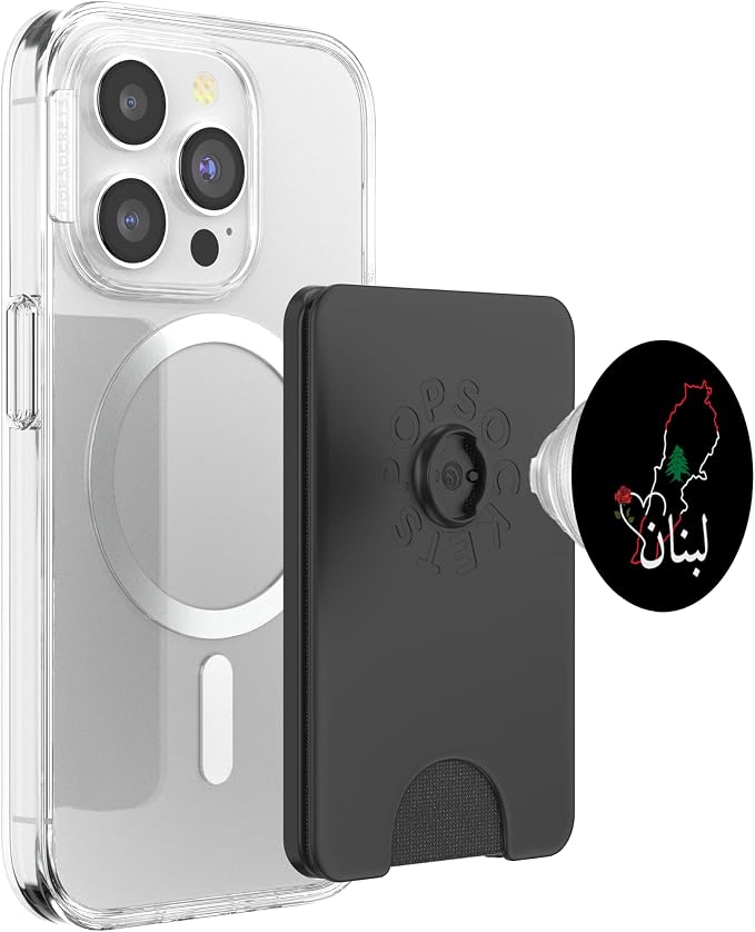 Lebanon Flag Map Beirut Cedar Tree Lebanese Heritage Design PopSockets PopGrip for MagSafe