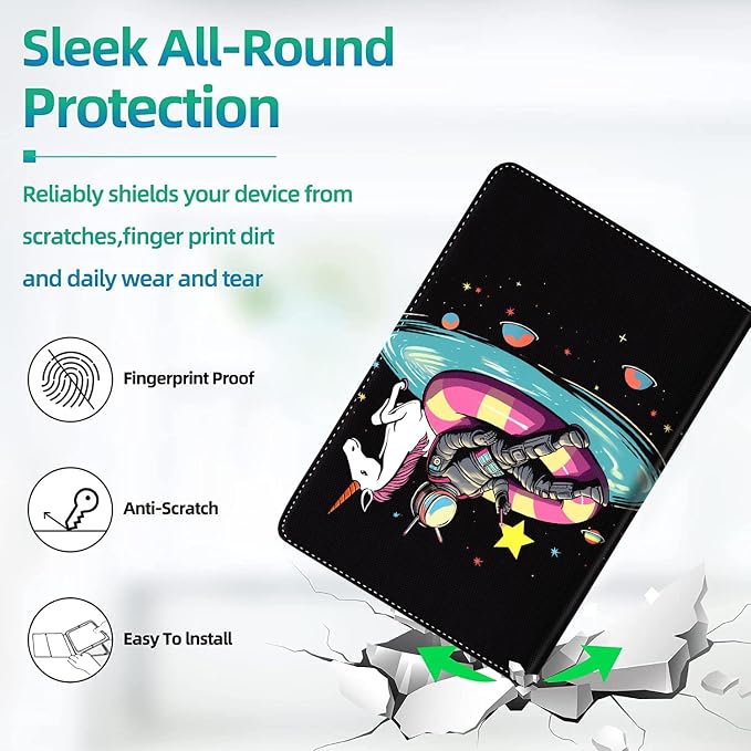 Case for iPad (A16) 11th Generation 11 Inch (2025) for iPad 10th Generation 10.9 Inch (2022) Slim Folding Stand Cover with Auto Wake/Sleep Watercolor Sea Turtle