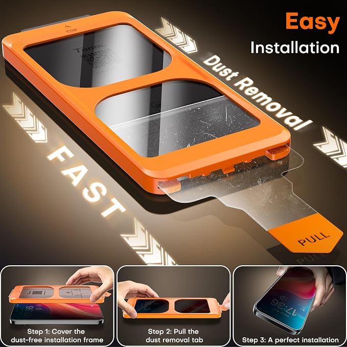 TOCOL for Pixel 2026 Screen Protector Clear | Easy Installation Bubble-Free 9H+ Tempered Glass 11FT Military Grade Shatterproof Anti-Scratch Case Friendly HD 2 Pack