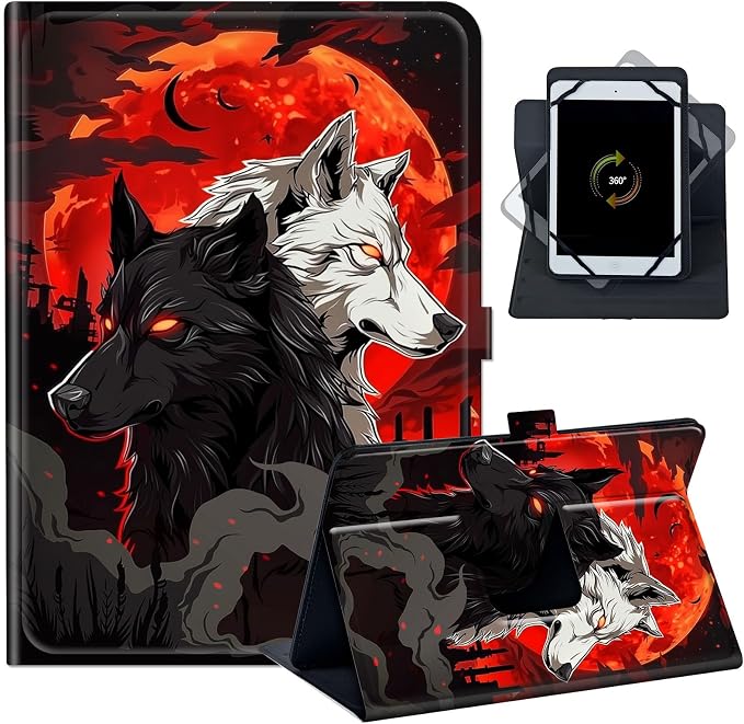 Case for Google Pixel Tablet 11 2023PU Leather 360 Degree Rotatable Kickstand Tablet Cover with Magnetic Closure for Pixel Tablet 11 2023/ All 10.5-11.5 Tablet，American Eagle with Flag