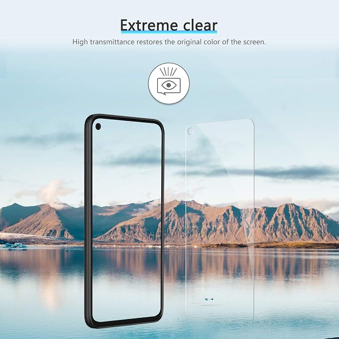 OMOTON [3-Pack] Screen Protector for Google Pixel 4a 5G 6.2 Inch [Not Fit for Pixel 4a 4G] Tempered Glass Screen Protector for Google Pixel 4a 5G 2020 Released Bubble Free/Alignment Frame