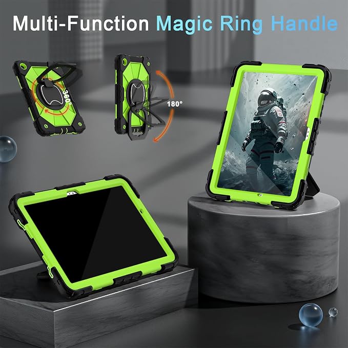 Auizotl Case for Samsung Galaxy Tab A11+/A9+ Plus 11 Inch with Screen Protector/Rotating Stand/Pen HolderMilitary Grade Shockproof Cover for Galaxy Tab A11 Plus /A9 Plus CasesBlack