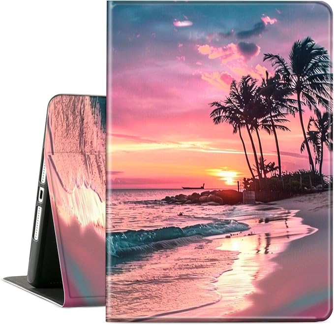 Case for Microsoft Surface Pro 11/10 / 9 13 InchPU Leather Cute Slim Folio Adjustable Stand Cover Case for Surface Pro 11th Edition AIArt Red Dragonfly