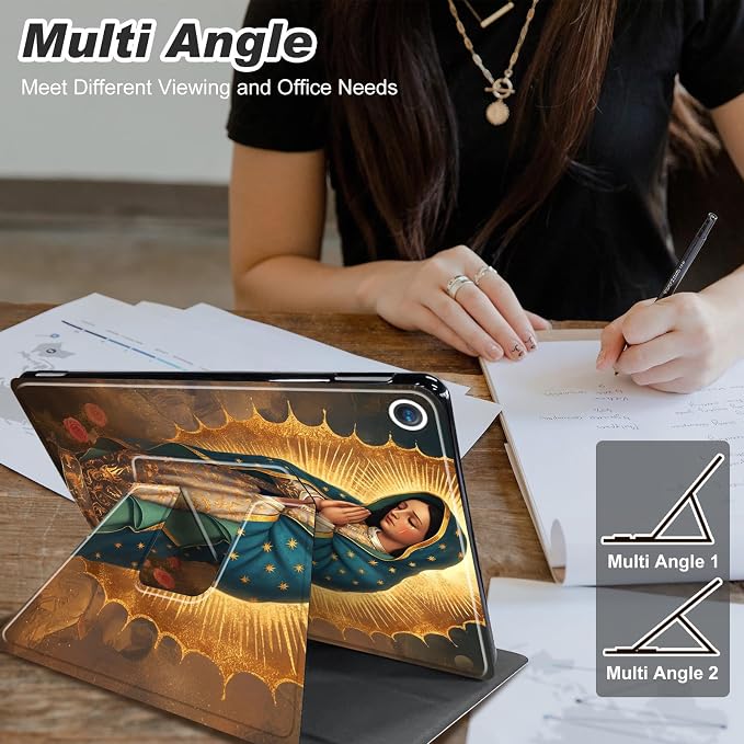 for iPad 10.2 Rotating Case 360° Protection Adjustable Kickstand Cover for iPad 10.2 (7th8th9th Generation) Shockproof Durable Lightweight PU Leather for iPad 10.2 Stand Case Basketball